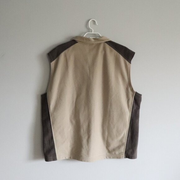 Columbia Men's Sz XL Tan Steens Mountain Sleeveless Full Zip Fleece Vest - Picture 2 of 11